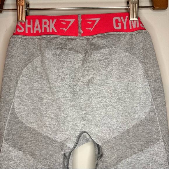 GYMSHARK Flex Leggings Gray & Pink Dry Moisture size S - Picture 4 of 6